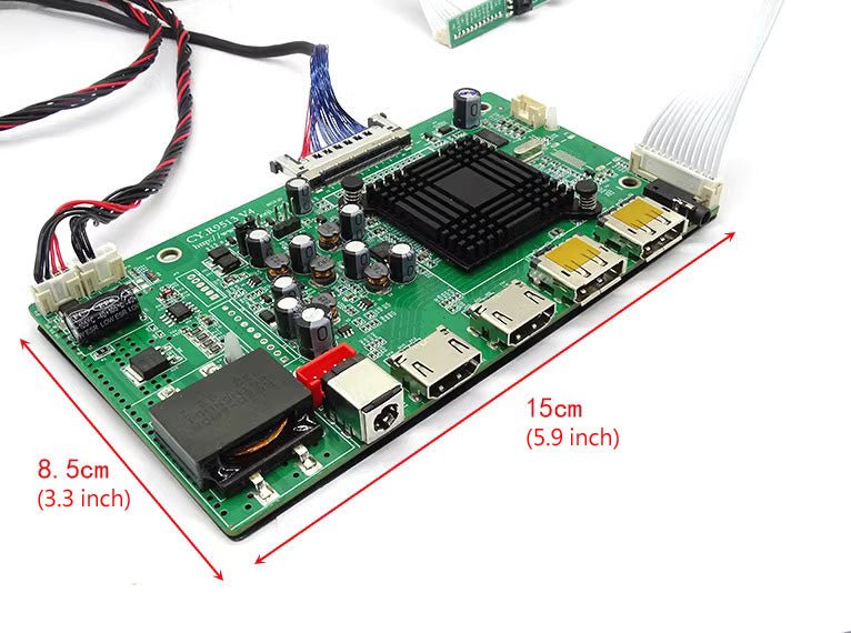 LCD Driver Board for LM215UH1 - SDA1/ SDB1/ SPA1/ SPA2 - QAREQU