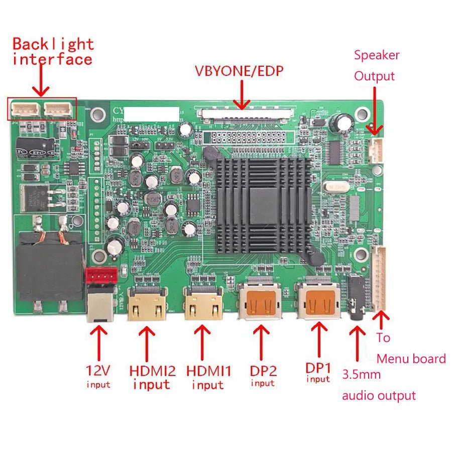 LCD Driver Board for LM215UH1 - SDA1/ SDB1/ SPA1/ SPA2 - QAREQU