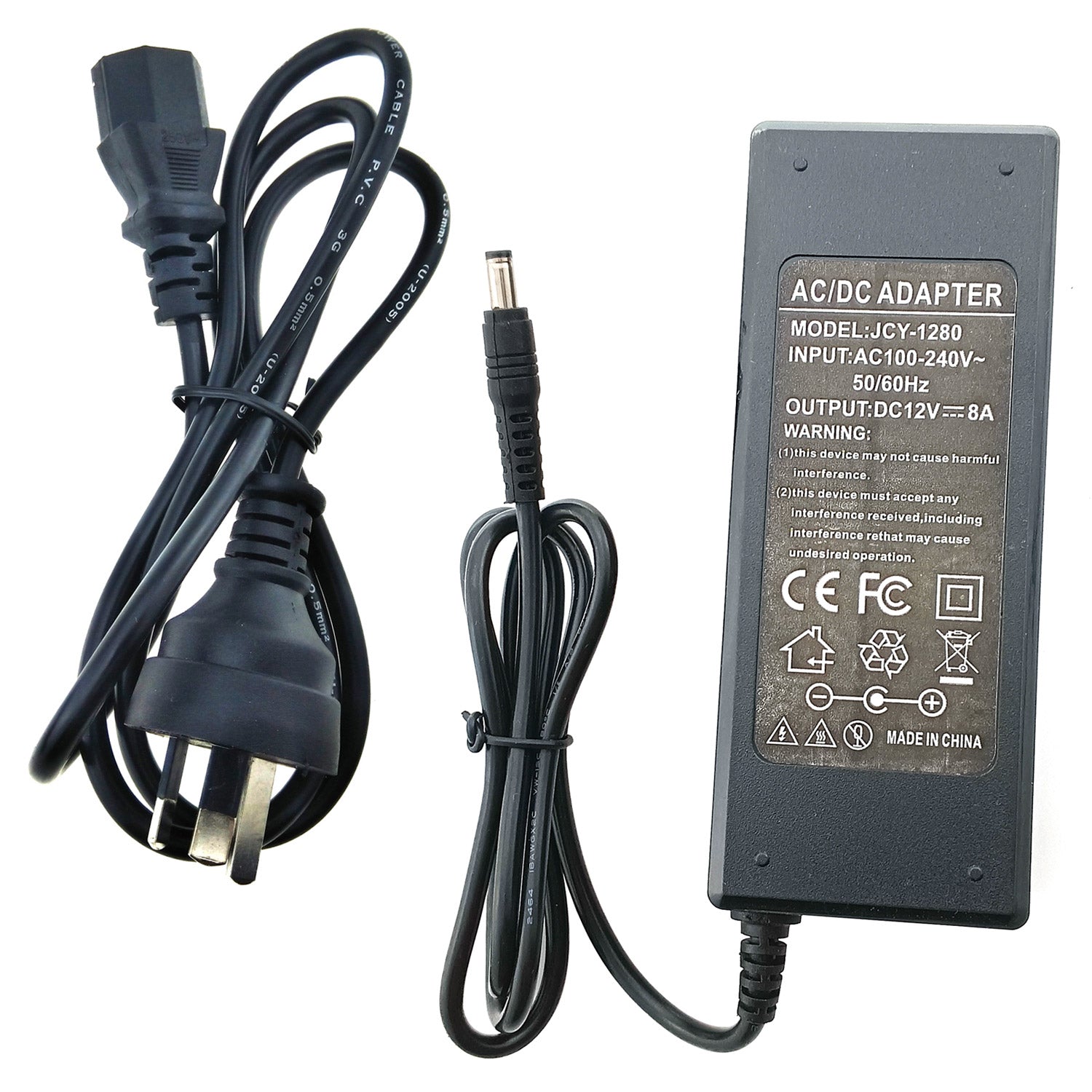 DC 12V 8A 96W Power Supply Adapter - QAREQU