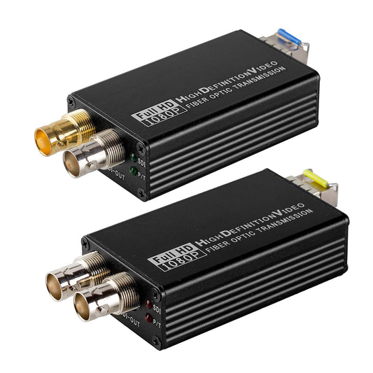 3G - SDI over Fiber Optic Extender Kit (LC, 10KM, RS485) - QAREQU