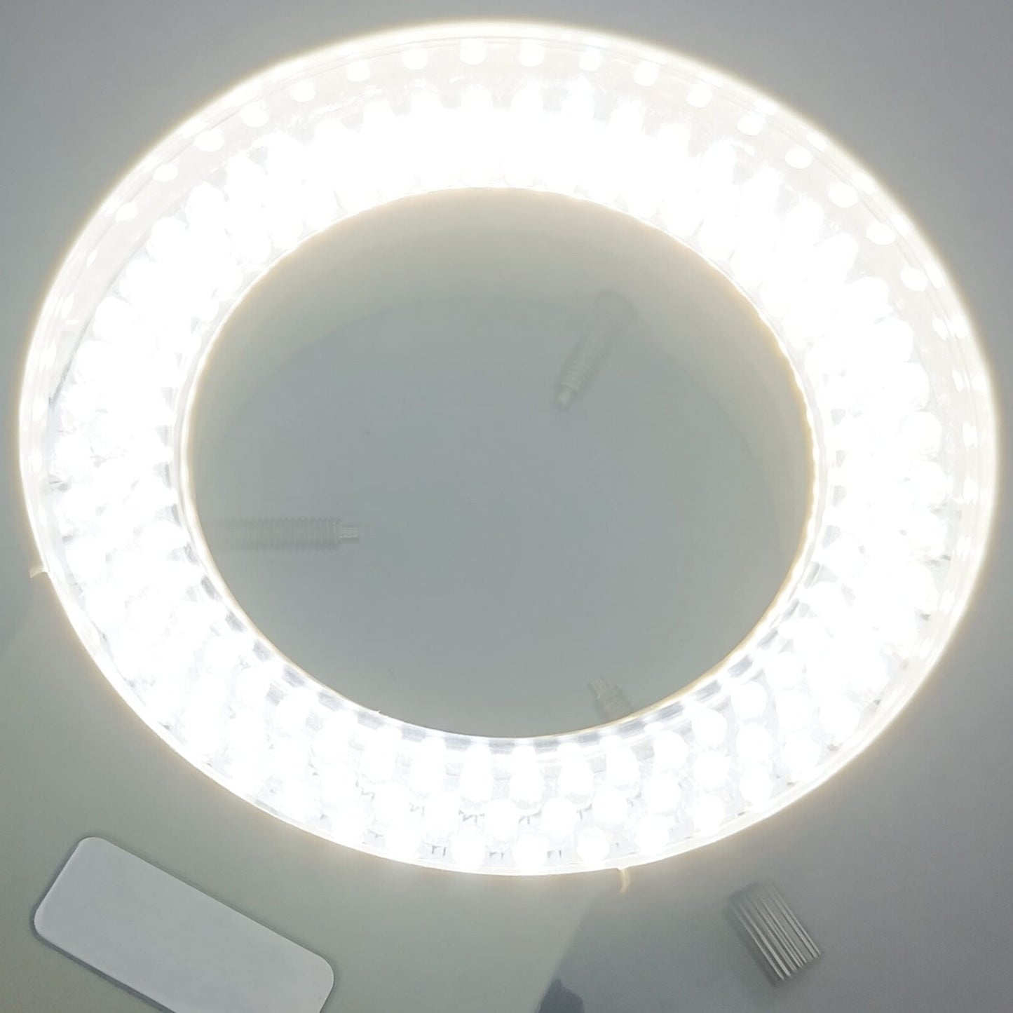 144 LED Ring Light, Inegtraged Dimmer - QAREQU