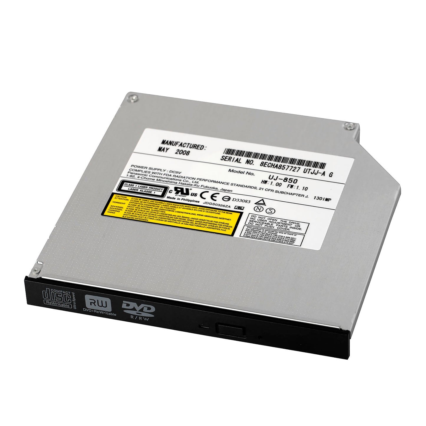 Internal 12.7mm IDE DVD RW Burner - QAREQU