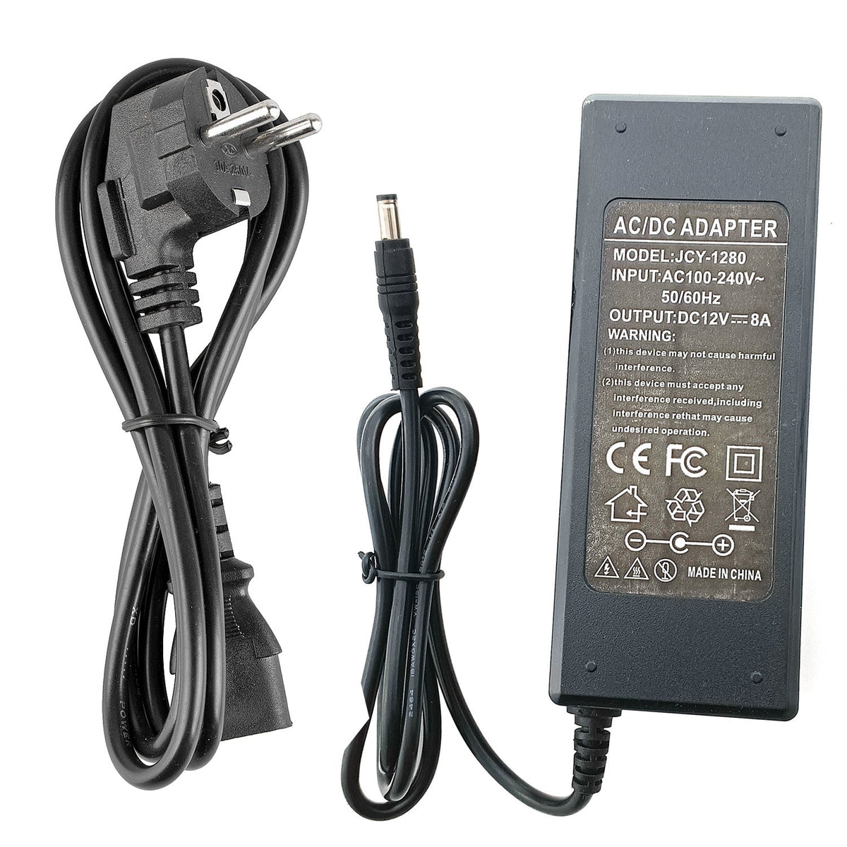 DC 12V 8A 96W Power Supply Adapter - QAREQU