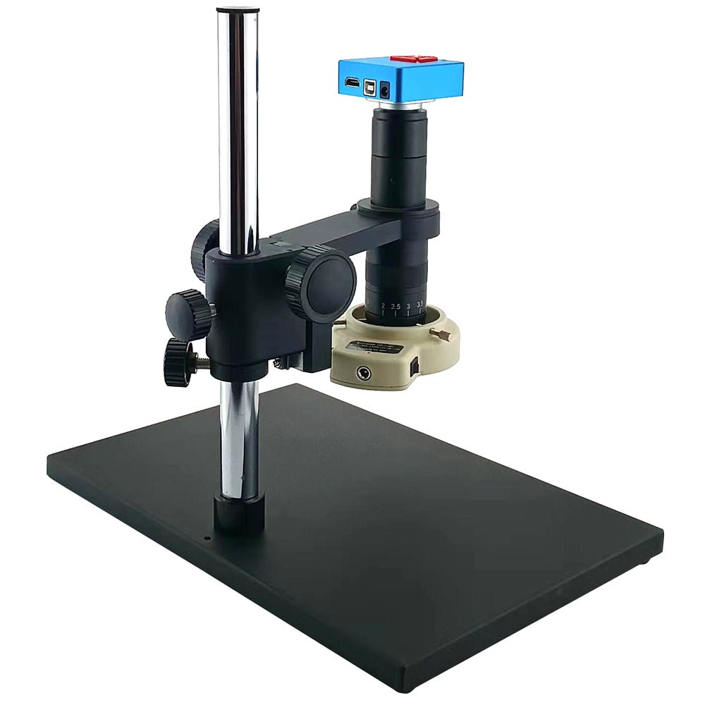 C60 Microscope Camera Stand Kit (Camera, Lens, LED Light, Stand) - QAREQU